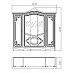 Шкаф 5-ти дв.2,45  "Джулия" (МДФ) (Крем глянец/Патина/Зеркало) UgOl