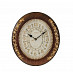 Часы настенные  oval "Мио" (Полистоун Коричневый с золотом) Mb/8060