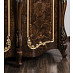 Стол косметический с зеркалом и банкеткой  "Джованни" (МДФ) (Корень дуба глянец/Патина/Лак) UgEn
