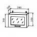 Шкаф 500 верхнее откр."Белучи" (МДФ)  (Орех бразильский/Стекло) EsandwichDSV