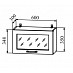 Шкаф 600 верхнее откр."Белучи" (МДФ)  (Орех бразильский/Стекло) EsandwichDSV