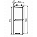 Шкаф высокий 300"Лакрима" (МДФ металлик) (Белый) /DSV/Olv/ВП300