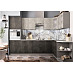 Кухня угловая правая 2,7*1,5"The Loft" (МДФ) (Бетон темный/Бетон светлый) /DSV/Lf6R