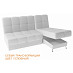 Диван угловой (правый) Вегас  (Кожзам светлый/Кожзам светлый)
