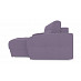 Диван угловой правый "Агнес" (Рогожка Neo 09 фиолетовый)-Tr-Асп/Т1