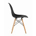 Стул eames "Дэнвер" (Пластик Черный/Дерево)/SG/DSW