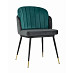 Стул "Альба" (Велюр Бирюзовый/Велюр Антрацит/Металл Черный)/SG/Pnl