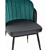 Стул "Альба" (Велюр Бирюзовый/Велюр Антрацит/Металл Черный)/SG/Pnl