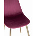 Стул "Лора" (Велюр Бордо/Металл цвет Золото)/SG/Vl