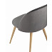 Стул "Саймон" (Велюр Серый/Металл имитация дерева)/SG/Ln