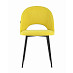 Стул "Ханна" (Велюр Желтый матовый/Металл Черный)/SG/Sf