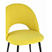 Стул "Ханна" (Велюр Желтый матовый/Металл Черный)/SG/Sf