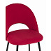 Стул "Ханна" (Велюр Красный матовый/Металл Черный)/SG/Sf