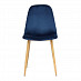 Стул "Фло" (Вельвет Темно-синий/Металл имитация дерева) Tch/12661