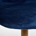Стул "Фло" (Вельвет Темно-синий/Металл имитация дерева) Tch/12661