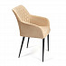 Кресло "Беата" (Велюр Бежевый/Металл Черный) Tch/14322