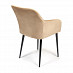 Кресло "Беата" (Велюр Бежевый/Металл Черный) Tch/14322