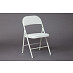 Стул складной "Фолд" (Экокожа Белая/Металл Белый) Tch/11729