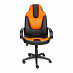 Кресло "Брэм" (Кожзам Черный/Кожзам Оранжевый/Пластик Черный) Tch/12215