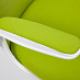 Кресло "Хэппи" (Ткань Зеленая/Пластик Белый) Tch/14064