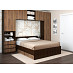 Кровать 1600 "Depo apart" (Венге) D_Dp