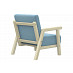 Кресло детское "Венди" (Массив дерева) (Велюр Catania dusty blue)/Эл