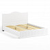 Кровать 1600 с ортопед.осн. "Леон"(МДФ)(Белый/Белое дерево)/Vs/МН-9