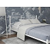 Кровать 1600 modern "Ларго"(Металл Белый глянец)-MS/Мд