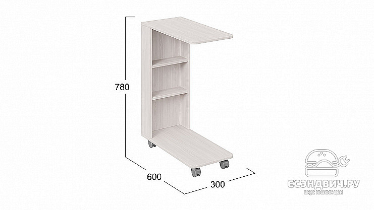 Стол журнальный M "City" (Ясень Шимо)-Tr-Т14