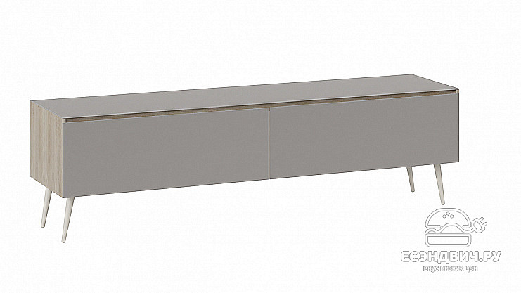 Гостиная  "Gloss"(Баттл Рок/Стекло Мокко матовый/Металл бежевый)-Tr-Гл