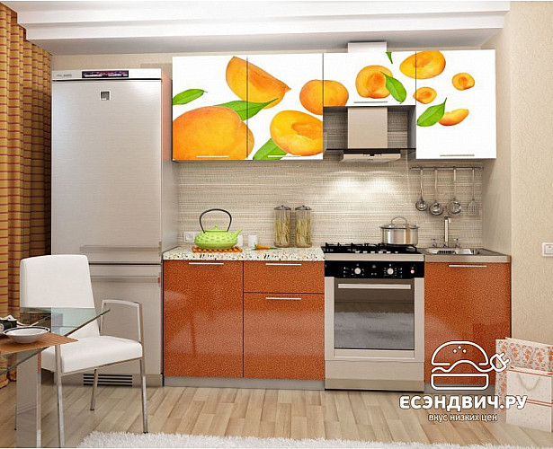 Кухня 2,1 "Лакрима" (Абрикос) EsandwichDSV