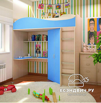 Детский гарнитур "Ричи" (Орех) EsandwichД-01