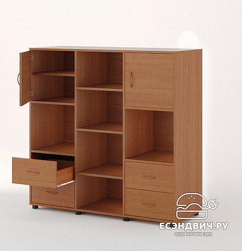 Стеллаж universale "Ричи"(Орех) EsandwichC-07