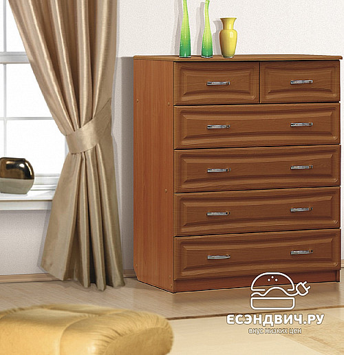 Комод alto XL "Наоми" (МДФ) (Вишня оксфорд/Вишня) EsandwichVITA6