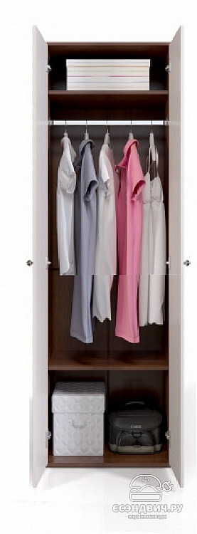 Шкаф 2дв.Прихожая "Вокс холл" (Венге конго/Бел.дуб) Esandwich123