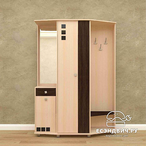 Прихожая "Лаворо" (Выбеленный дуб/Венге) EsandwichAМ-ПР8. Купить ...