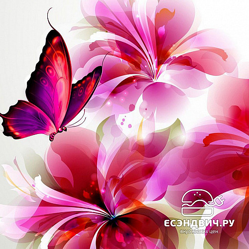 Стол с фотопечатью D_0,9 (butterfly 2) round "Амели"