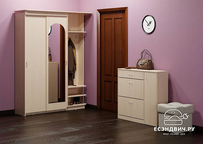 Прихожая largo XL "Вэлкам" (Орех) EsandwichПР-05