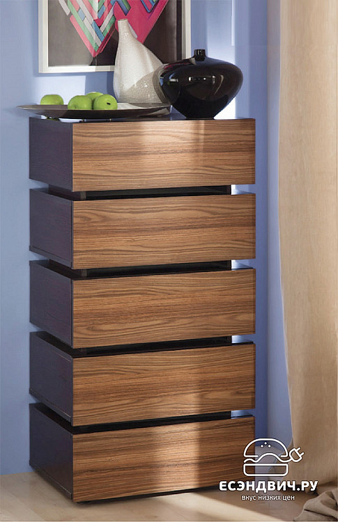 Комод "Марион" (Венге/Палисандр) EsandwichGl/HY1