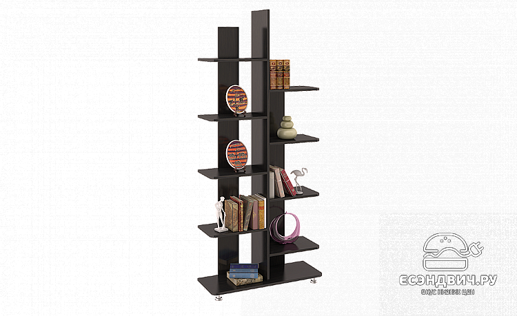 Стеллаж comb "City"(Венге Цаво)Esandwich-ТрЯ-3