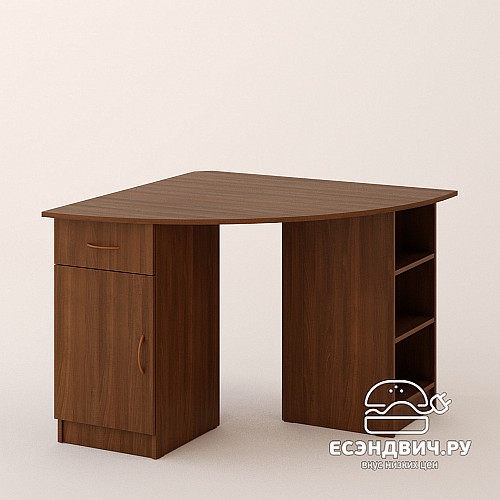 Стол компьютерный угловой  simple "Ричи" (Орех) EsandwichСК-16