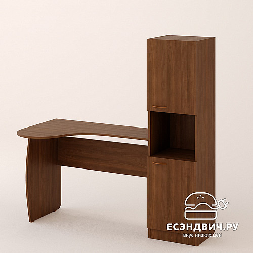 Стол письменный со стеллажом "Ричи" (Орех) EsandwichСП-06