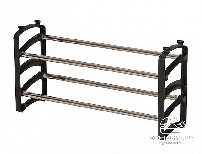 Стеллаж для обуви konstructor "Табэй" (Металл/Пластик Черный) Mb/A2038B