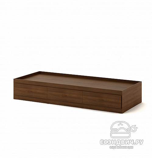 Кровать с ящ. 800 "Рики" (Орех) EsandwichKР-09