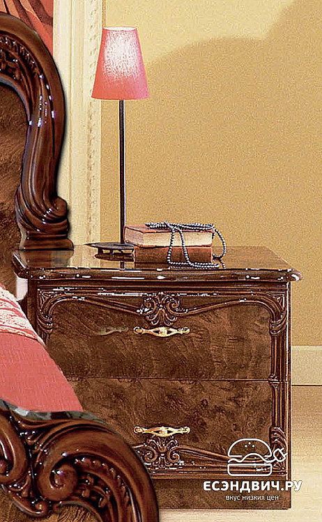 Спальный гарнитур 6 предм."Севилья" (МДФ) (Орех Итальянский/Шелкография) MrBg