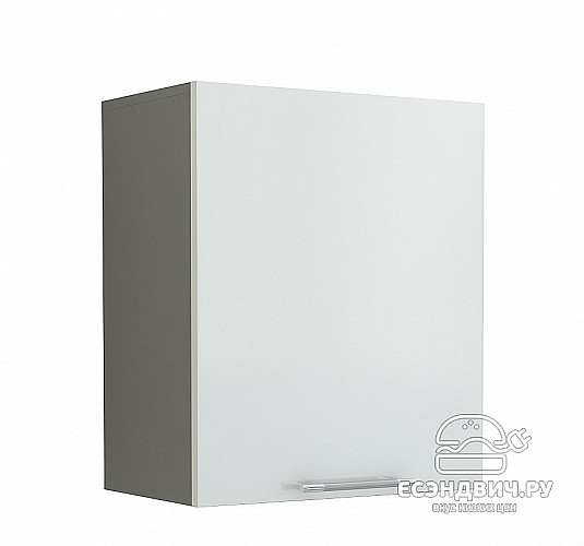 Шкаф 500 "Мэй" (МДФ металлик) (Белый) /Gnt/ПрГц