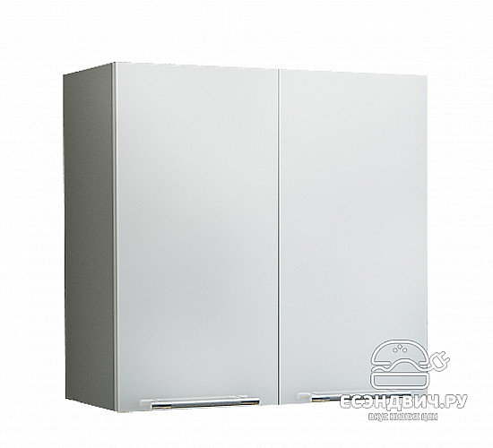 Шкаф 600 "Мэй" (МДФ металлик) (Белый) /Gnt/ПрГц