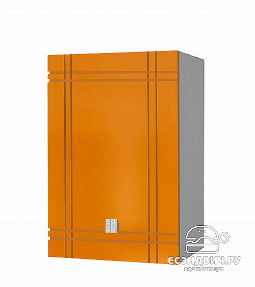 Шкаф 400 "Ливадия" (МДФ глянец) (Апельсин) /Gnt/Ст