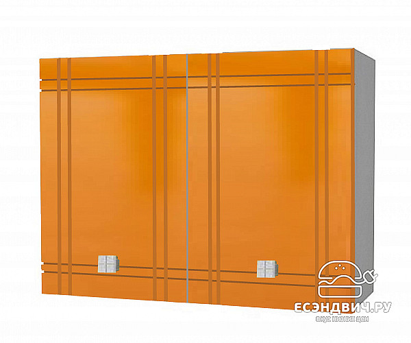 Шкаф 800 "Ливадия" (МДФ глянец) (Апельсин) /Gnt/Ст