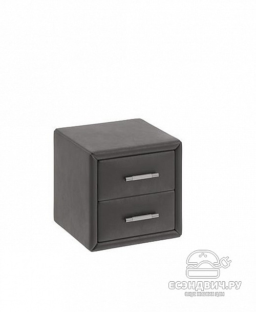 Тумба с мягкой обивкой "Elis" (Искусств.кожа Темная) Em/Es